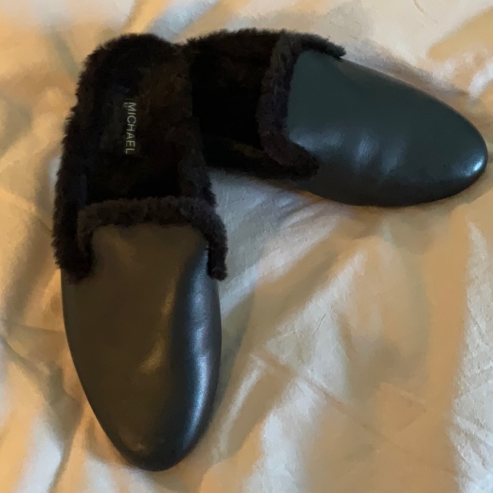 Michael Kors Black Mules with Minimalist Design